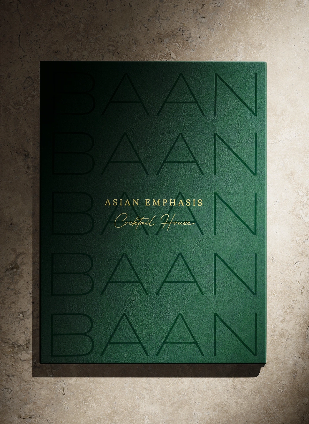 3D Render. Carta de Restaurante Baan